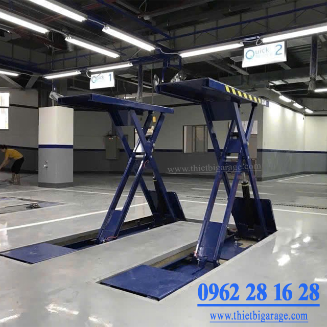  Cầu Nâng Cắt Kéo Lắp Âm Sàn Bendpak SP-7X