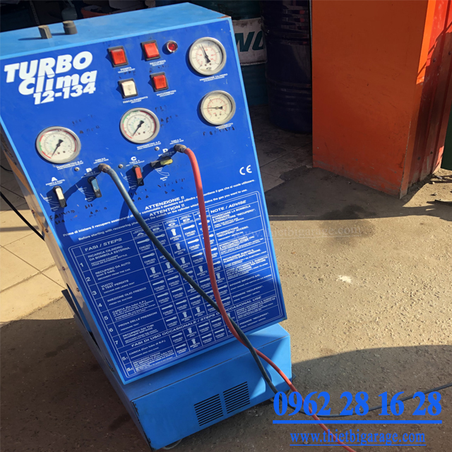 Máy nạp gas hệ thống điều hòa - Turbo Clima 134