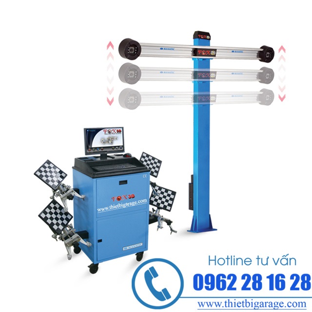 Máy Cân Chỉnh Độ Chụm Bánh Xe Fox 3D Auto Boom